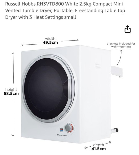 Russell hobbs rh3vtd800 - rh3vtd800, white