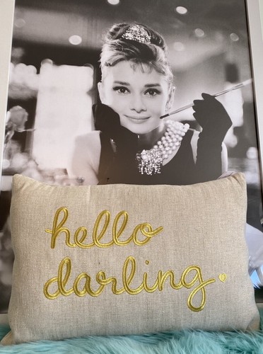 Throw pillow linen - pillow, hello