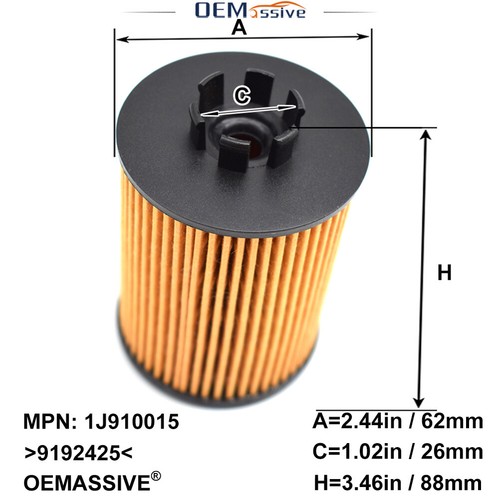 Oil filter 3pcs - filter, for