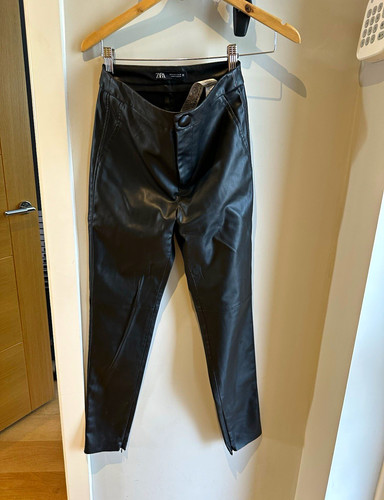 Zara black faux leather - zara,