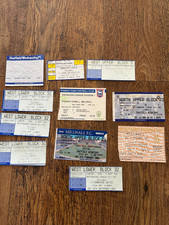 11 millwall ticket stubs  1992