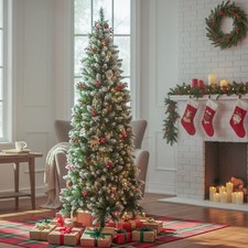 Artificial Christmas Plain Tree Xmas Tree Decoration Pine Standing Ornaments 