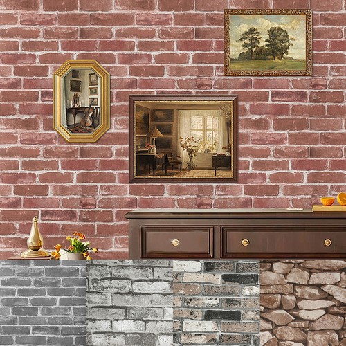 Brick effect wallpaper - 3d,