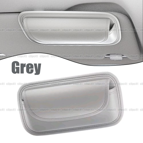 Grey car sun visor glasses - sun,