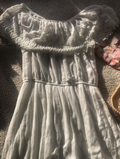 Dress, Designer Style With Off Shoulder And Lined Details, Great For Holidays 