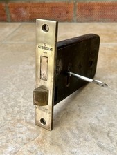 Antique Gibbons Brass Rim Lock / Dead Lock / Mortise~Working Order
