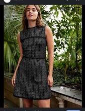 Next Women's short smart casual work office Dress UK 14 Black  