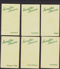 Kensitas Wix Flowers Cigarette Silks x6