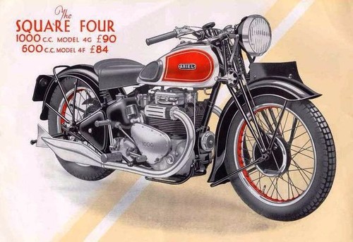 Ariel square four motorcycle - four, 4