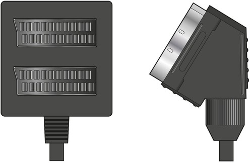 Scart splitter way - splitter, 2-way