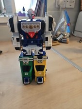 Bandai 1997 Power Rangers Turbo Megazord Micro 7" Playset Figures Incomplete