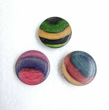 Quirky Colourful Wooden Button