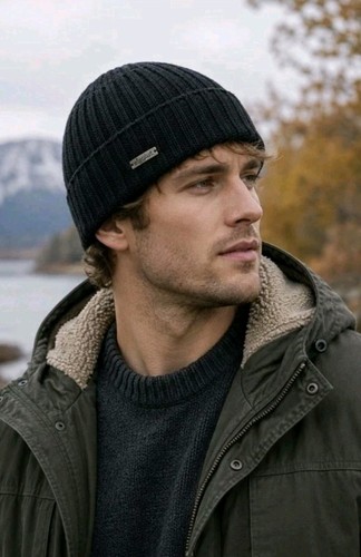 Merino blend men hat - merino,