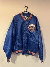Vintage Chalk Line XL New York Mets Starter Style Spellout Jacket! Rare