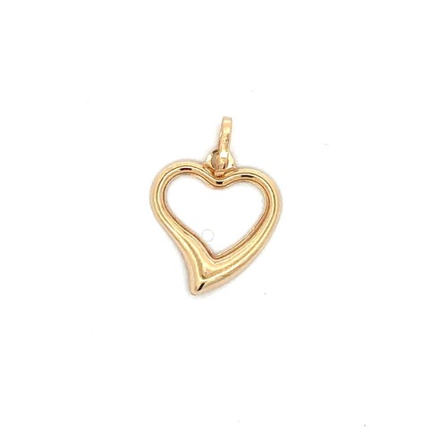 18k saudi gold pendant - saudi, open