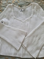Hollister White Jumper Size