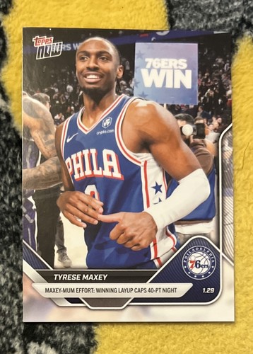 Tyrese maxey topps now - tyrese,