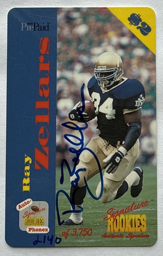 Ray zellars signature rookies - ray,