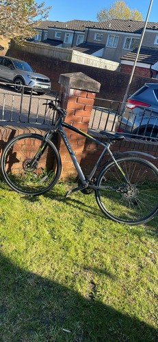 Hybrid bike with puncture - bike,