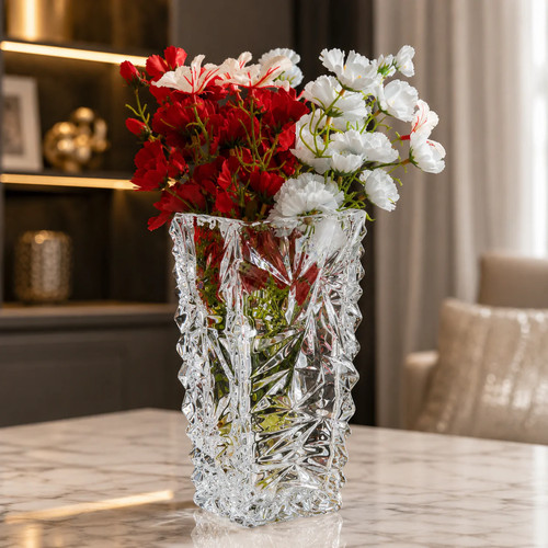 Premium crystal glass vase - premium,