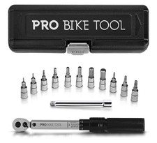 Bicycle Motorcycle Torque Wrench 1/4" Drive with Ratchet and Extension Measuring