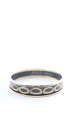 Halcyon Days Gold Enamel Bangle / Black, Gold / RRP: £195.00