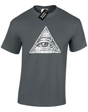 ALL SEEING EYE MENS T SHIRT ANONYMOUS ILLUMINATI CONSPIRACY MASONS ANARCHY S-5XL