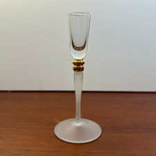 Vintage Frosted Glass Candle