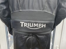 Triumph Jacket and Trouser Leather Motorcycle Set Size 42/52 M