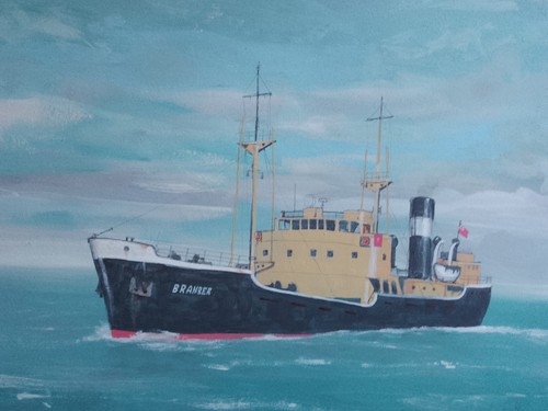 Original marine art painting - art,