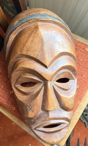 Large hand carved wooden - carved,