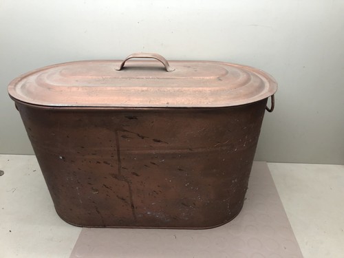 Antique large metal wash - large,