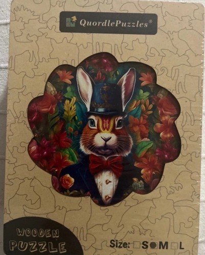 Quordlepuzzles wooden rabbit - quordlepuzzles,