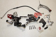 APRILIA RSV4 FACTORY GIAMOTO REARSETS AND SPARES BREMBO BRAKE CYLINDER TUONO V4R