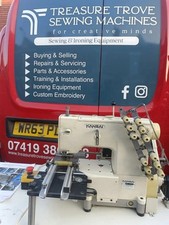 Kansai Special Cylinder bed Needle Feed 2-6 needle double chain stitch 