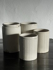 Mixed Lot Antique Vintage Hartley Jam Pot Stoneware Jars Rustic Kitchen Storage