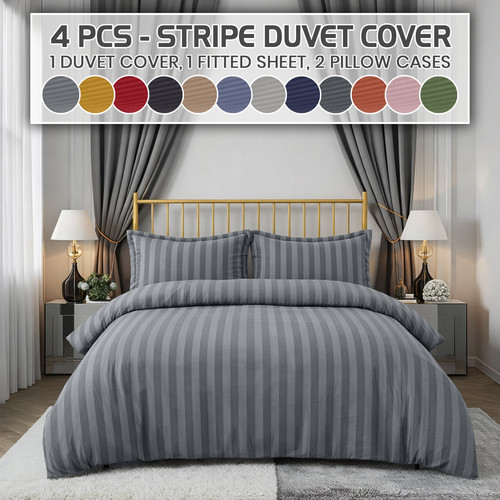 100 egyptian stripe - 100%, duvet