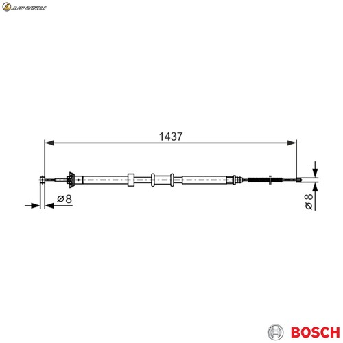Parking brake cable 987 - parking,