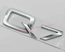 Q7 Silver Chrome Letters Emblem Rear Boot Trunk Badge Replacement For Audi