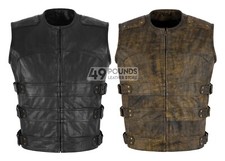 Men biker swat waistcoat - biker,