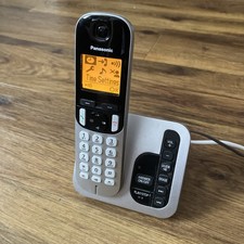 Panasonic KX-TGC220E Single Cordless Home Phone & Answering Machine in Silver