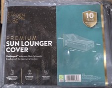 The Garden & Home Co Premium Sun Lounger Furniture Cover Grey