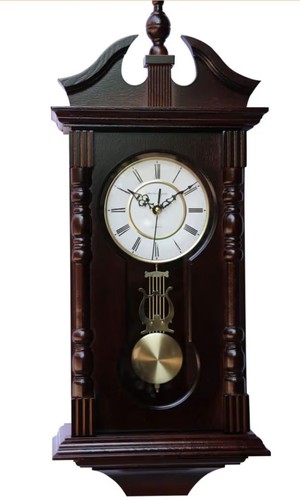 Grandfather wood wall clock - grandfather,