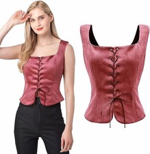 Women's Corset Top Pink Lace