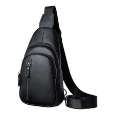 Leather Sling Bag for Men with