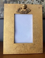 1980s Vintage Gold Cherub Picture Photo Frame Rococo Interiors Homeware Gift