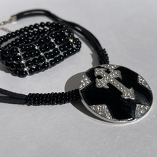 Cross Rhinestone Brooch