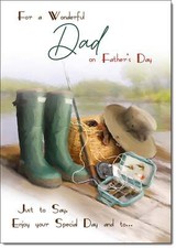 Doodlecards Fathers Day Card Fishing