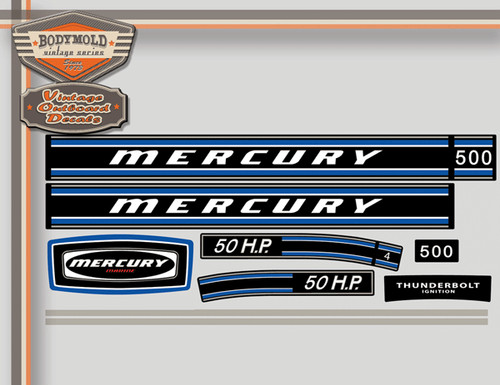 Mercury outboard decals 1973 - outboard,