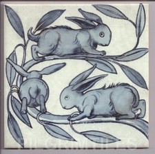 William De Morgan Baby Rabbits